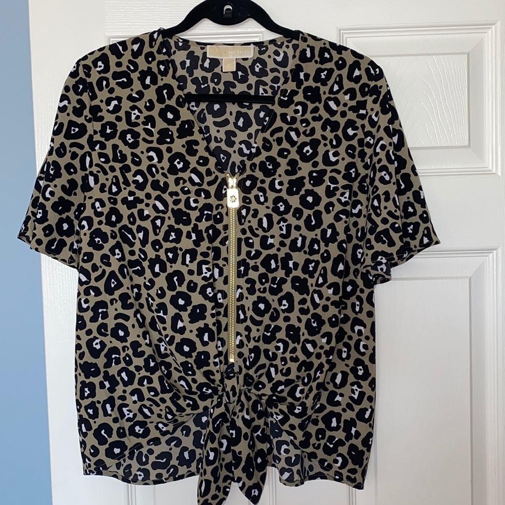 Cheetah print Michael Kors top